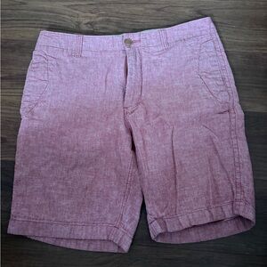 J. Crew Men's Dusty Rose Flat Front Shorts